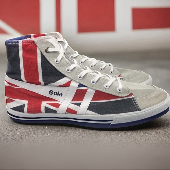 Gola canvas & suede high-tops - special Union Jack edition - awesome - Picture 2 of 10
